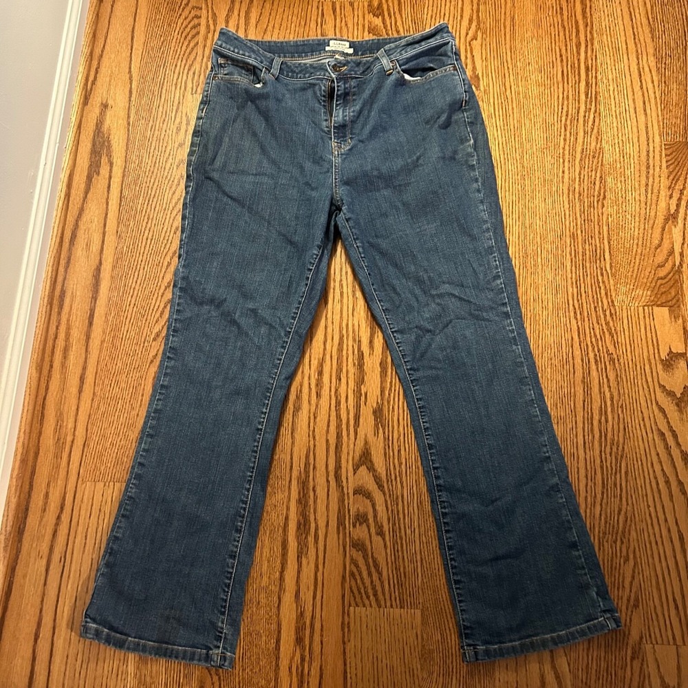 LL Bean Womens Jeans Pants size 16 Blue classic Fit
